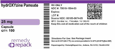 hydrOXYzine Pamoate 25mg 70518 1504 03